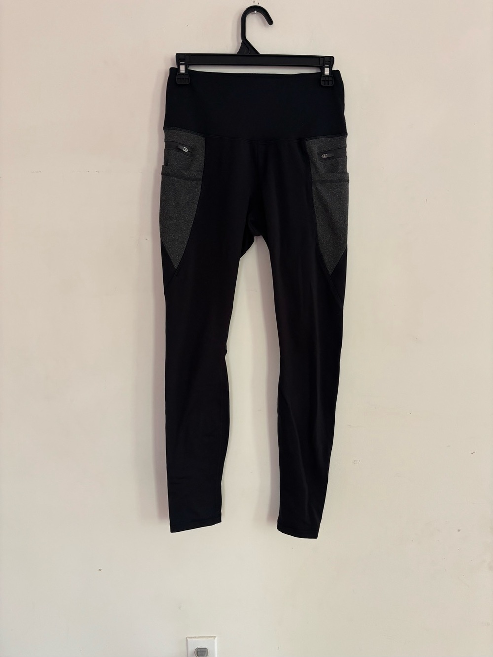 90 Degree By Reflex XS Black Gray Pocket Leggings
